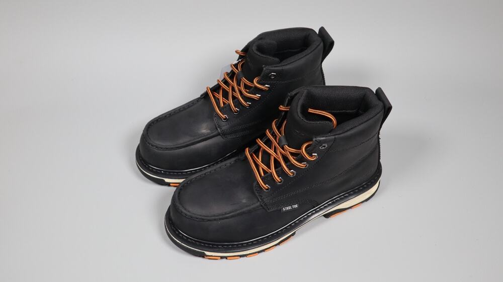 NINGO Steel Toe Work Boots for Men Boots Men's Safety Toe Work Shoes Size 10.5